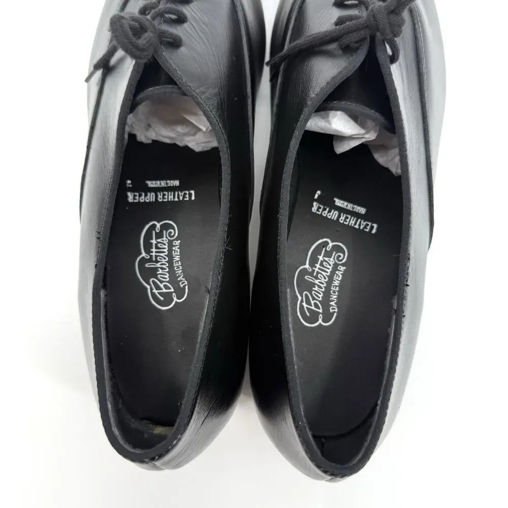 Barbette’s Vintage Black Leather Ballroom Dance Shoes Men’s Size 10M USA Made - Picture 6 of 11